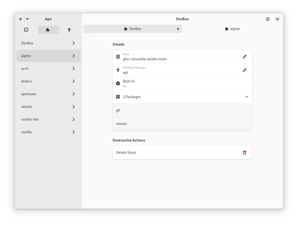 Apx GUI