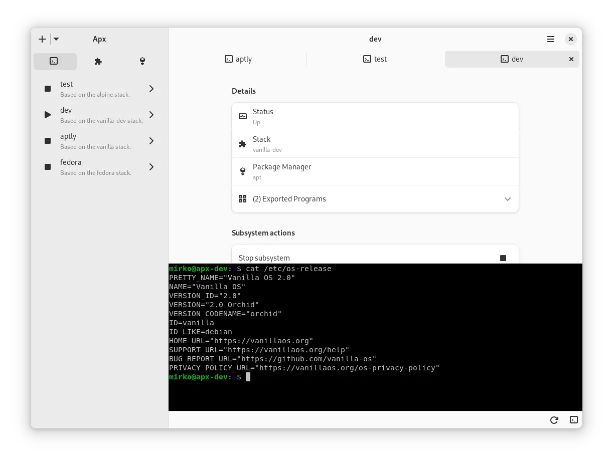 Apx GUI