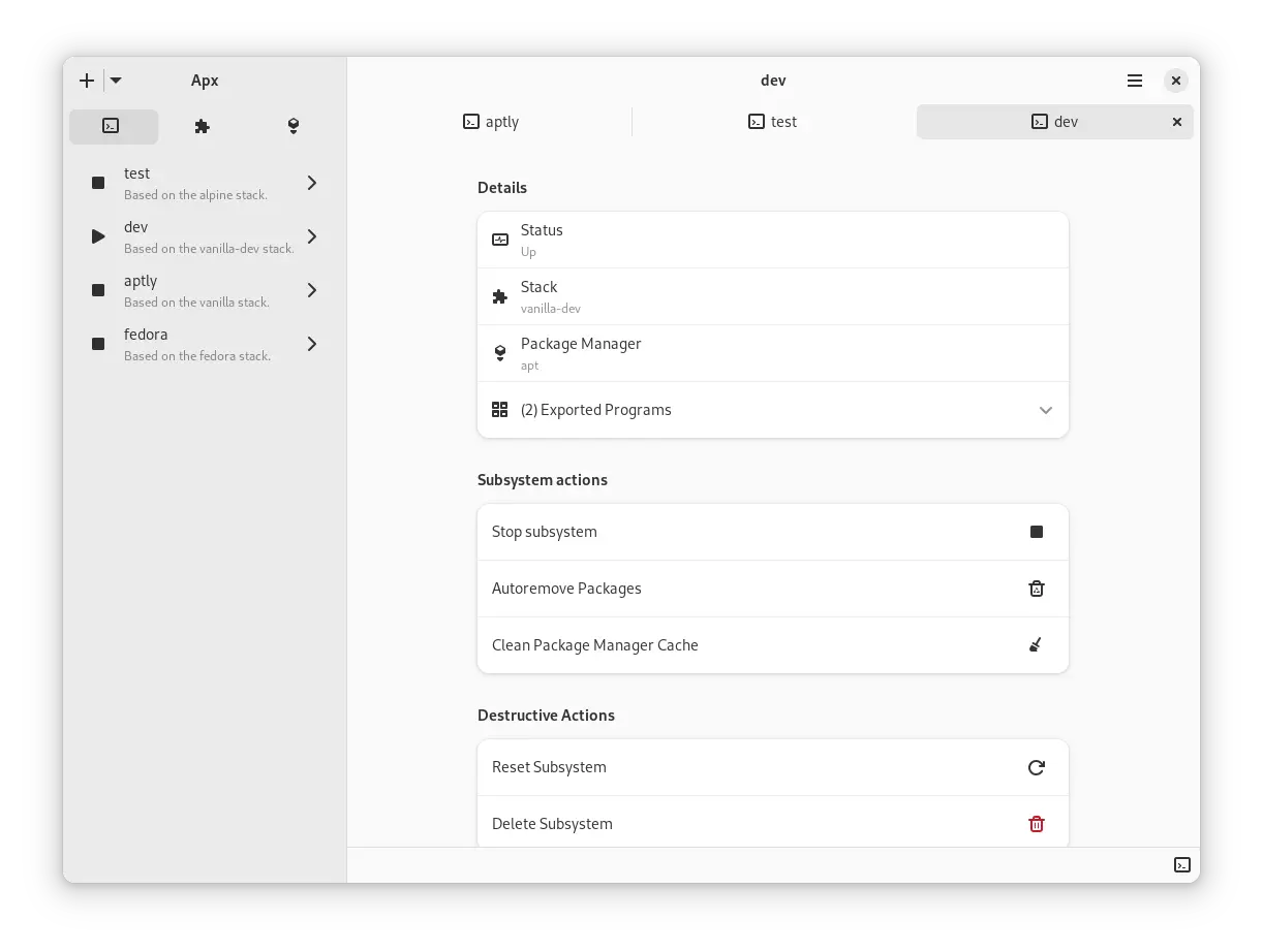 Apx GUI